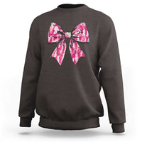 Camo Girl Sweatshirt Camouflage Bow Coquette Hunting Hunter - Wonder Print Shop