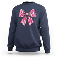 Camo Girl Sweatshirt Camouflage Bow Coquette Hunting Hunter - Wonder Print Shop