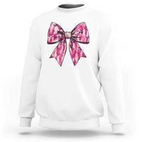 Camo Girl Sweatshirt Camouflage Bow Coquette Hunting Hunter - Wonder Print Shop