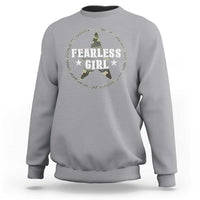 Fearless Girl Camouflage Sweatshirt - Wonder Print Shop