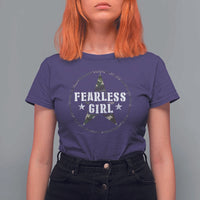 Fearless Girl Camouflage T Shirt For Women - Wonder Print Shop