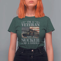 I'm A Veteran T Shirt For Women Not A Sucker Or A Loser Tank Veterans Day - Wonder Print Shop