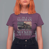 I'm A Veteran T Shirt For Women Not A Sucker Or A Loser Tank Veterans Day - Wonder Print Shop