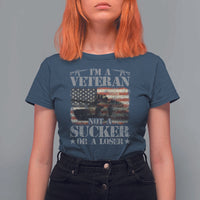 I'm A Veteran T Shirt For Women Not A Sucker Or A Loser Tank Veterans Day - Wonder Print Shop