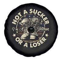 Not A Sucker Or A Loser Spare Tire Cover Veterans Day Patriotic American Flag