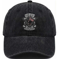 US Veterans Washed Cotton Baseball Cap Just Because I'm Old Doesn't Mean You're Out of Range