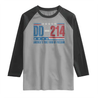 DD-214 Veteran Raglan Shirt America's True Form Of Freedom
