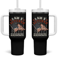 Veteran Pride Tumbler With Handle My Oath Has No Expiration