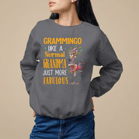 Grammingo Like A Normal Grandma Just More Fabulous Flamingo Sweatshirt - Wonder Print Shop