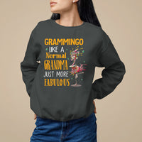 Grammingo Like A Normal Grandma Just More Fabulous Flamingo Sweatshirt - Wonder Print Shop