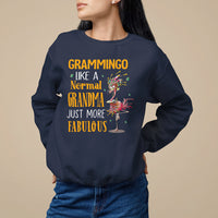 Grammingo Like A Normal Grandma Just More Fabulous Flamingo Sweatshirt - Wonder Print Shop