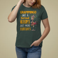 Grammingo Like A Normal Grandma Just More Fabulous Flamingo T Shirt For Women - Wonder Print Shop