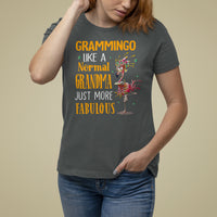 Grammingo Like A Normal Grandma Just More Fabulous Flamingo T Shirt For Women - Wonder Print Shop