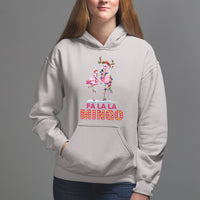 Fa La La Mingo Flamingo Hawaiian Retro Christmas Hoodie - Wonder Print Shop