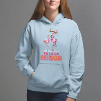 Fa La La Mingo Flamingo Hawaiian Retro Christmas Hoodie - Wonder Print Shop