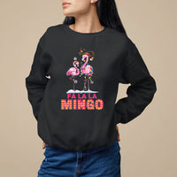 Fa La La Mingo Flamingo Hawaiian Retro Christmas Sweatshirt - Wonder Print Shop