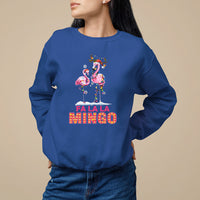 Fa La La Mingo Flamingo Hawaiian Retro Christmas Sweatshirt - Wonder Print Shop
