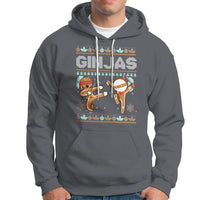 Ginjas Gingerbread Ninjas Funny Christmas Hoodie - Wonder Print Shop