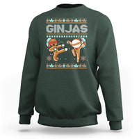 Ginjas Gingerbread Ninjas Funny Christmas Sweatshirt - Wonder Print Shop