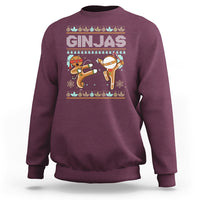 Ginjas Gingerbread Ninjas Funny Christmas Sweatshirt - Wonder Print Shop