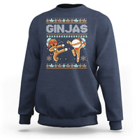 Ginjas Gingerbread Ninjas Funny Christmas Sweatshirt - Wonder Print Shop