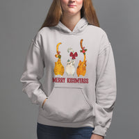 Merry Kissmyass Funny Cat Christmas Hoodie - Wonder Print Shop
