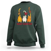 Merry Kissmyass Funny Cat Christmas Sweatshirt - Wonder Print Shop
