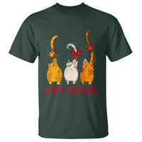 Merry Kissmyass Funny Cat Christmas T Shirt - Wonder Print Shop