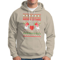 Merry Catmas Funny Cat Christmas Hoodie - Wonder Print Shop
