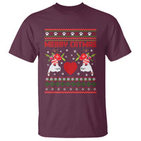 Merry Catmas Funny Cat Christmas T Shirt - Wonder Print Shop