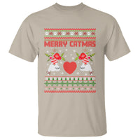 Merry Catmas Funny Cat Christmas T Shirt - Wonder Print Shop