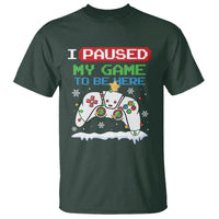 Christmas Gamer I Paused My Game To Be Here T Shirt - Wonder Print Shop