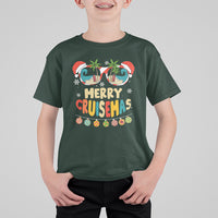 Merry Cruisemas Hawaiian Christmas Palm Tree Sunglass T Shirt For Kid - Wonder Print Shop