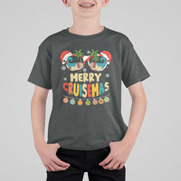 Merry Cruisemas Hawaiian Christmas Palm Tree Sunglass T Shirt For Kid - Wonder Print Shop