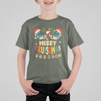 Merry Cruisemas Hawaiian Christmas Palm Tree Sunglass T Shirt For Kid - Wonder Print Shop