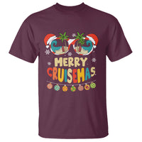 Merry Cruisemas Hawaiian Christmas Palm Tree Sunglass T Shirt - Wonder Print Shop