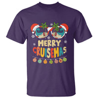 Merry Cruisemas Hawaiian Christmas Palm Tree Sunglass T Shirt - Wonder Print Shop