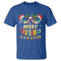 Merry Cruisemas Hawaiian Christmas Palm Tree Sunglass T Shirt - Wonder Print Shop