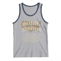 Black History Tank Top 1619 Sixteen-Nineteen Established