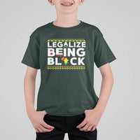 Black Pride T Shirt For Kid Legalize Being Black History Month