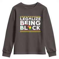 Black Pride Youth Sweatshirt Legalize Being Black History Month