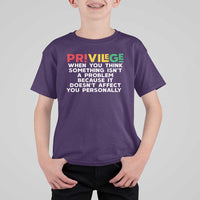 Black History Month T Shirt For Kid Privilege Explained BLM