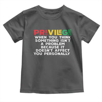 Black History Month Toddler T Shirt Privilege Explained BLM