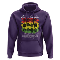Black History Hoodie Our Ancestors Escape Routes Braids