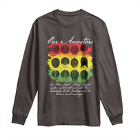 Black History Long Sleeve Shirt Our Ancestors Escape Routes Braids