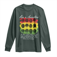 Black History Long Sleeve Shirt Our Ancestors Escape Routes Braids