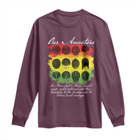 Black History Long Sleeve Shirt Our Ancestors Escape Routes Braids