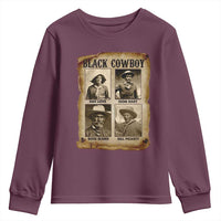 Black Cowboy Youth Sweatshirt African American Legendary Cowboys Black History