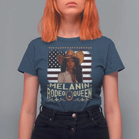 Black Cowgirl T Shirt For Women Melanin Rodeo Queen African American