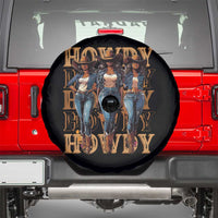 Black Cowgirl Spare Tire Cover Howdy Melanin Rodeo Queen